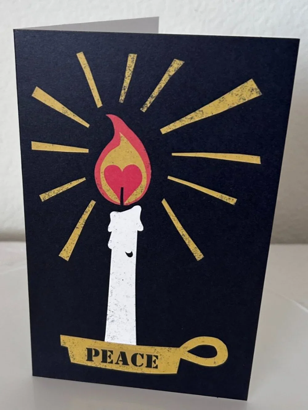 Set of 10 Peace Greeting Cards and 10 Matching White Envelopes